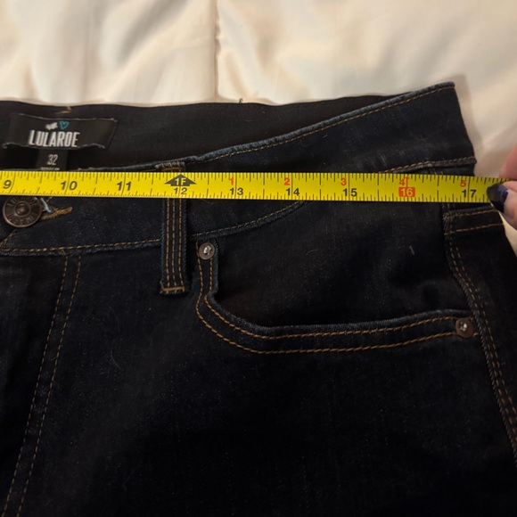 LuLaRoe Dark Blue Straight Jeans NWOT - Picture 6 of 6